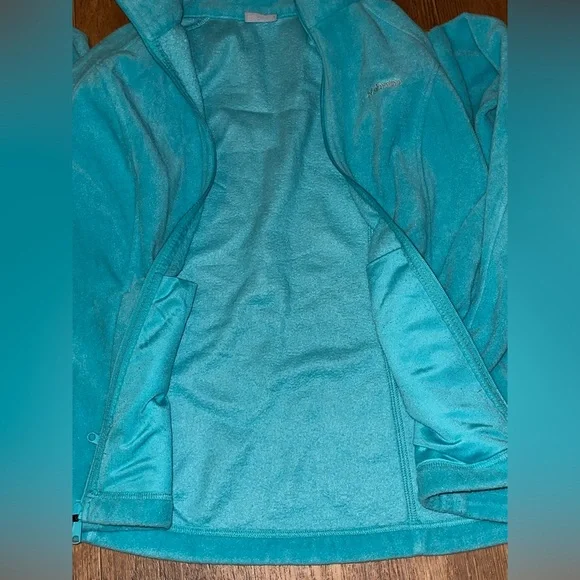 Columbia Turquoise Fleece Zip-Up Jacket - Picture 8 of 12